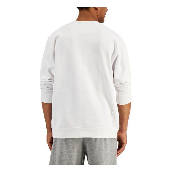 NWT RUSSELL ATHLETIC Mens Ricardo White Logo Graphic Fleece Sweatshirt M - Picture 2 of 5